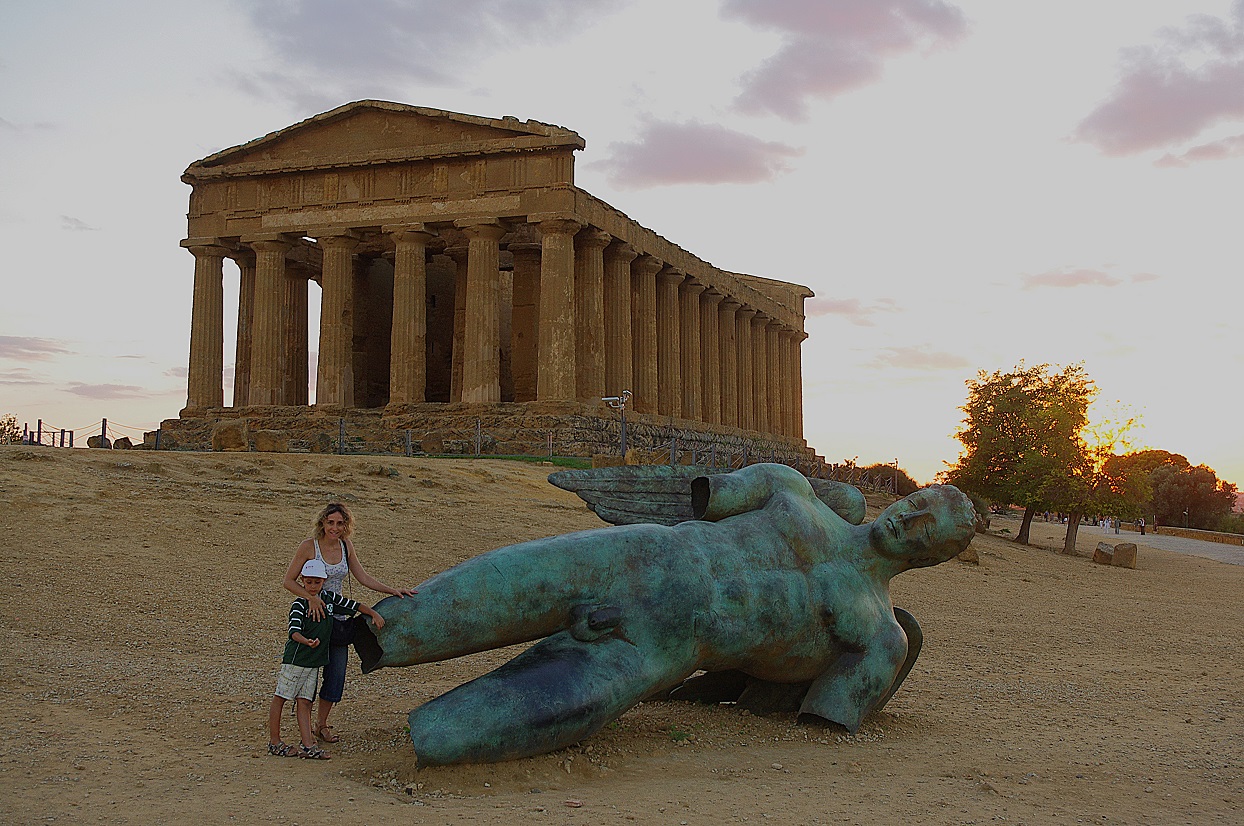 templo de la concordia en Agrigento, Sicilia