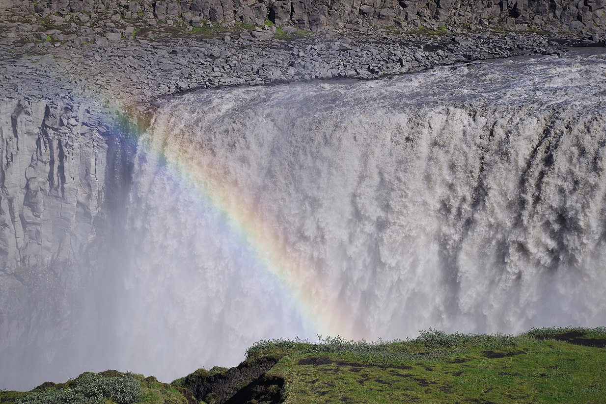 Islandia, cascada Dettifoss desde la orilla este