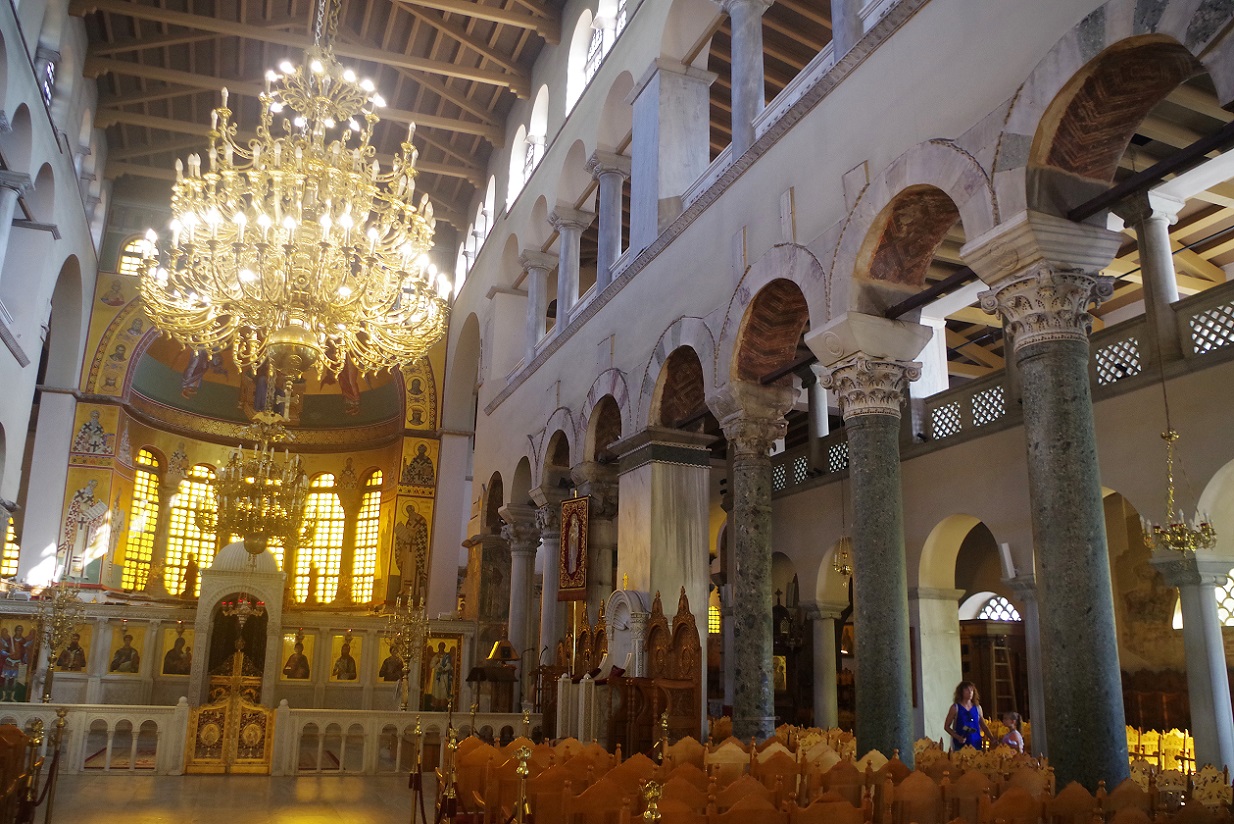iglesia bizantina de San Demetrio, Tesalonica, Grecia