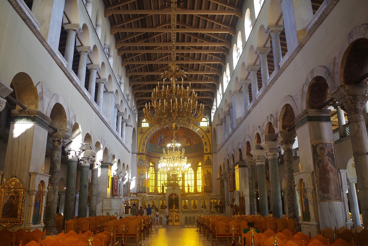 iglesia bizantina de San Demetrio, Tesalonica, Grecia