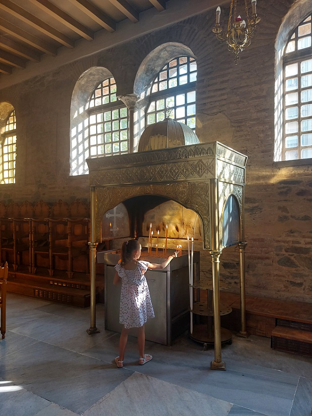 iglesia bizantina de San Demetrio, Tesalonica, Grecia