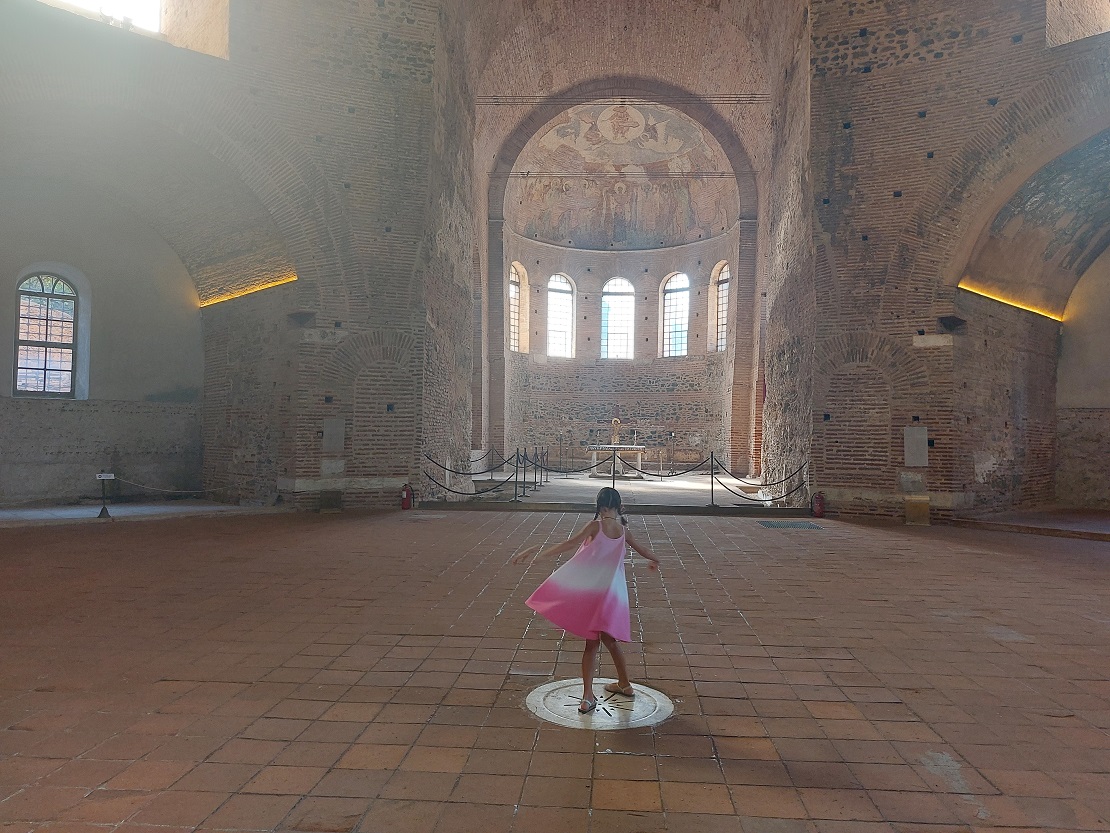 abside, rotonda o mausoleo romano de Galerio, Tesalonica, Grecia